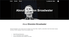 Desktop Screenshot of brandonbroadwater.com