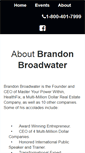 Mobile Screenshot of brandonbroadwater.com