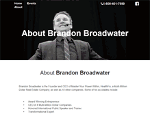 Tablet Screenshot of brandonbroadwater.com